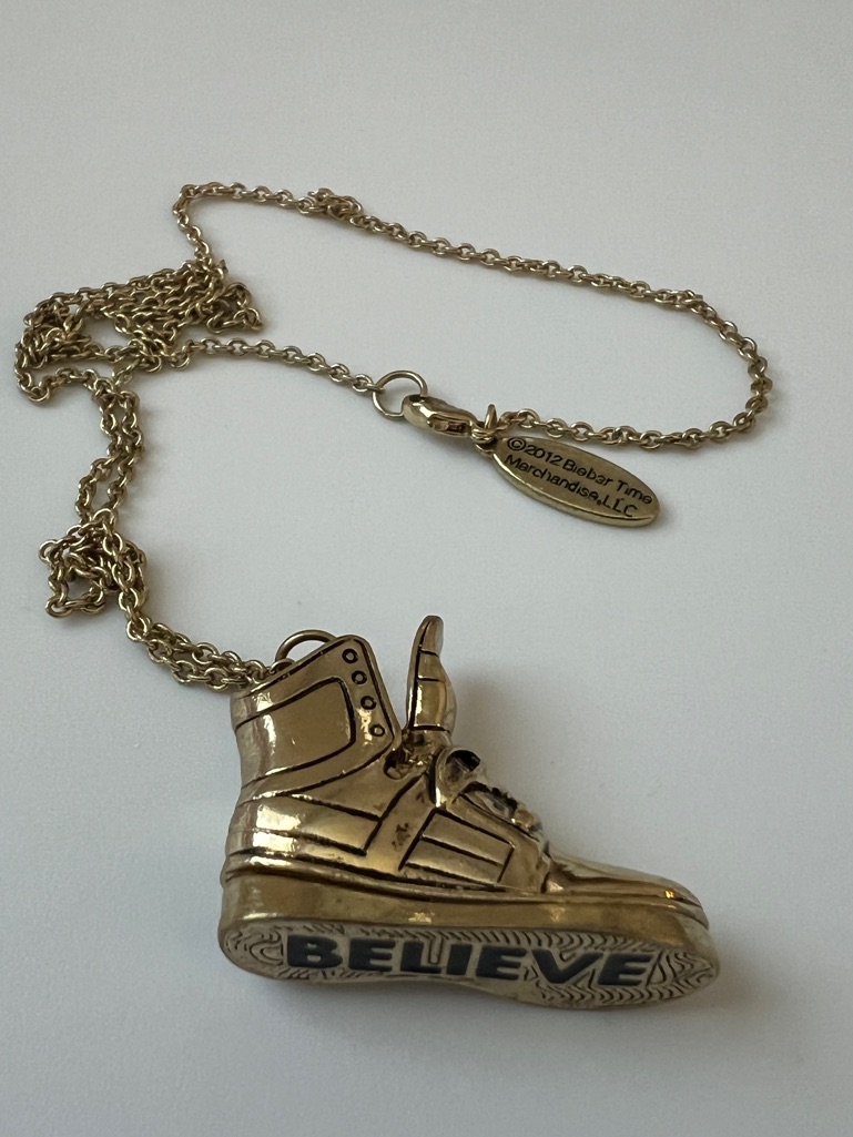 Vintage & Rare Justin Bieber Official Merchandise Shoe Necklace